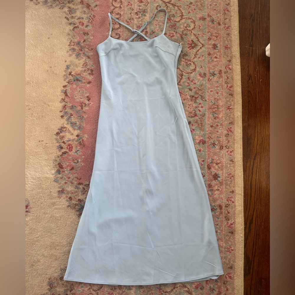 NWT | Nasty Gal Light Blue Slip Dress